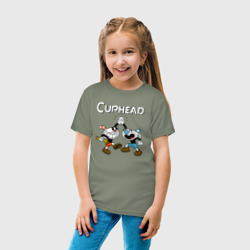 Детская футболка хлопок Cuphead  веселые чашечки - фото 2