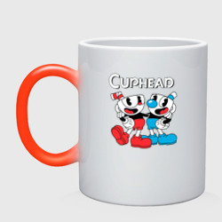 Кружка хамелеон Cuphead Чашечки