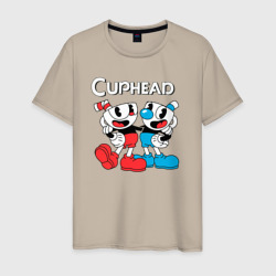 Мужская футболка хлопок Cuphead Чашечки