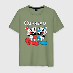 Мужская футболка хлопок Cuphead Чашечки