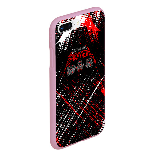 Чехол для iPhone 7Plus/8 Plus матовый Babymetal baby metal, цвет розовый - фото 3