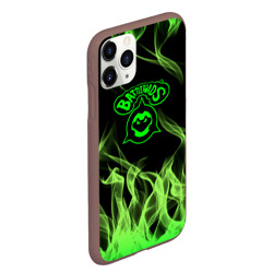 Чехол для iPhone 11 Pro Max матовый Battletoads боевые жабы огонь - фото 2