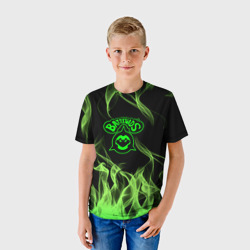 Детская футболка 3D Battletoads боевые жабы огонь - фото 2