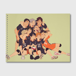 Team Haikyuu!! – Альбом для рисования с принтом купить со скидкой в -45%