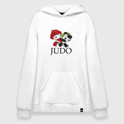 Худи SuperOversize хлопок Панды дзюдоисты Panda judo