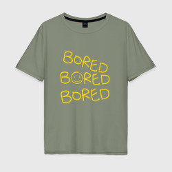 Мужская футболка хлопок Oversize Bored bored bored