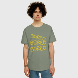 Мужская футболка хлопок Oversize Bored bored bored - фото 2