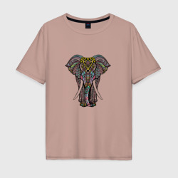 Мужская футболка хлопок Oversize Indian elephant