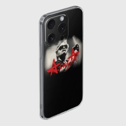 Чехол для iPhone 15 Pro Max силиконовый с защитой камеры Алиса к.кинчев - фото 2