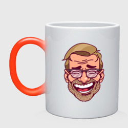 Кружка хамелеон Klopp Smile