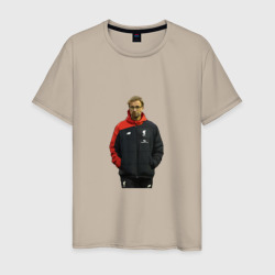 Мужская футболка хлопок Клопп - Ливерпуль
