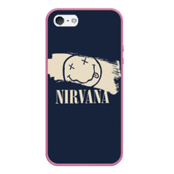 Чехол для iPhone 5/5S матовый Nirvana Рок Группа