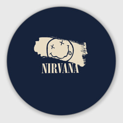 Круглый коврик для мышки Nirvana Рок Группа