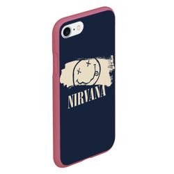 Чехол для iPhone 7/8 матовый Nirvana Рок Группа - фото 2
