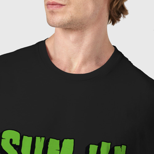 Мужская футболка хлопок SUM41 LOGO, цвет черный - фото 6