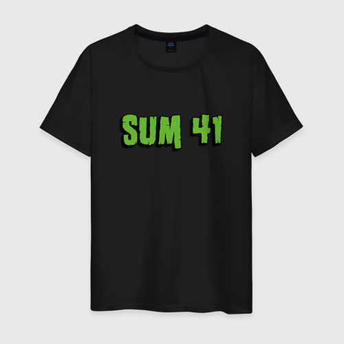 Мужская футболка хлопок SUM41 LOGO, цвет черный