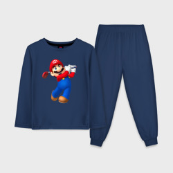 Детская пижама с лонгсливом хлопок Марио - крутейший гольфист Super Mario