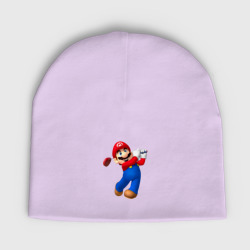 Детская шапка демисезонная Марио - крутейший гольфист Super Mario