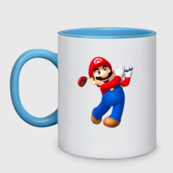 Кружка двухцветная Марио - крутейший гольфист Super Mario