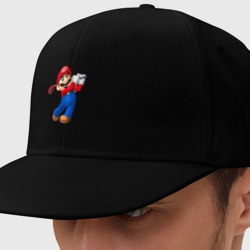 Кепка снепбек с прямым козырьком Марио - крутейший гольфист Super Mario