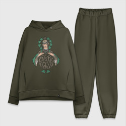 Женский костюм хлопок Oversize Древнеславянская богиня: Берегиня