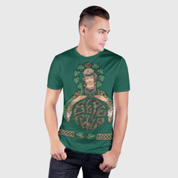 Мужская футболка 3D Slim Древнеславянская богиня - Берегиня - фото 2