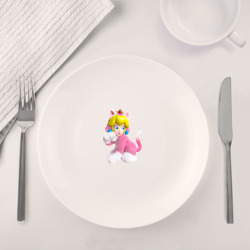 Набор: тарелка + кружка Принцесса Персик - кошка Super Mario 3D Land - фото 2