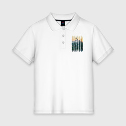 Женское поло хлопок Горные Походы и Птицы