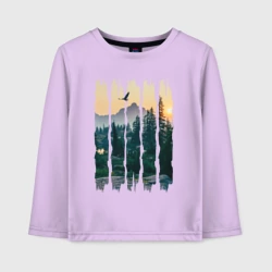 Детский лонгслив хлопок Горные Походы и Птицы