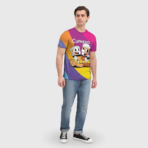 Мужская футболка 3D Cuphead  show , цвет 3D печать - фото 5