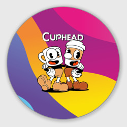 Круглый коврик для мышки Cuphead  show 