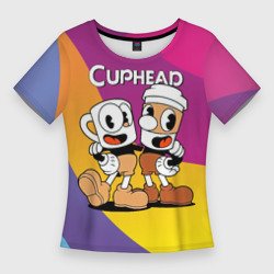 Женская футболка 3D Slim Cuphead  show 