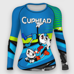 Женский рашгард 3D 2 чашечки Cuphead