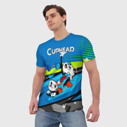Мужская футболка 3D 2 чашечки Cuphead - фото 2