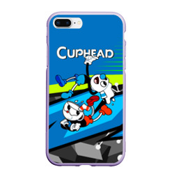 Чехол для iPhone 7Plus/8 Plus матовый 2 чашечки Cuphead