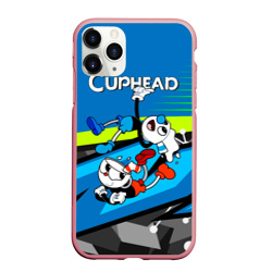 Чехол для iPhone 11 Pro Max матовый 2 чашечки Cuphead