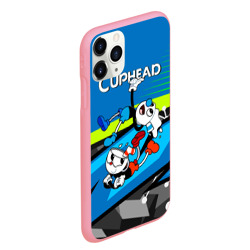 Чехол для iPhone 11 Pro Max матовый 2 чашечки Cuphead - фото 2