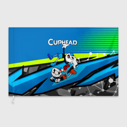 Флаг 3D 2 чашечки Cuphead