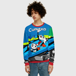 Мужской свитшот 3D 2 чашечки Cuphead - фото 2