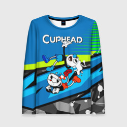 Женский лонгслив 3D 2 чашечки Cuphead