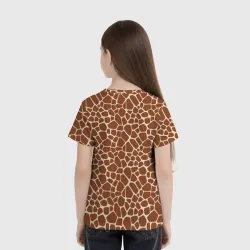 Детская футболка 3D Шкура Жирафа - Giraffe - фото 4