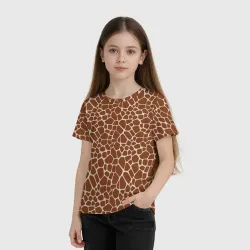 Детская футболка 3D Шкура Жирафа - Giraffe - фото 2
