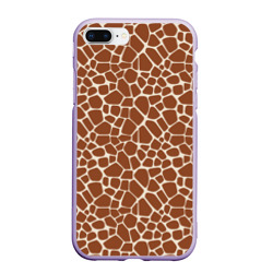 Чехол для iPhone 7Plus/8 Plus матовый Шкура Жирафа - Giraffe