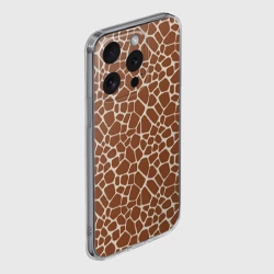 Чехол для iPhone 15 Pro силиконовый с защитой камеры Шкура Жирафа - Giraffe - фото 2
