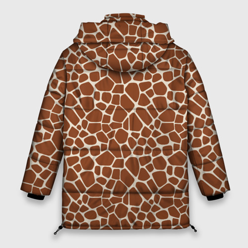 Женская зимняя куртка Oversize Шкура Жирафа - Giraffe, цвет черный - фото 2