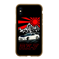 Чехол для iPhone XS Max матовый Мазда RX - 7