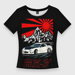 Женская футболка 3D Slim Мазда RX - 7