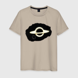 Мужская футболка хлопок Interstellar black hole