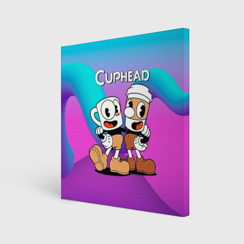 Холст квадратный Чашечки   cuphead, цвет 3D печать