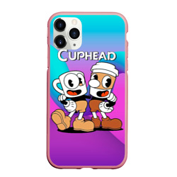 Чехол для iPhone 11 Pro Max матовый Чашечки   cuphead